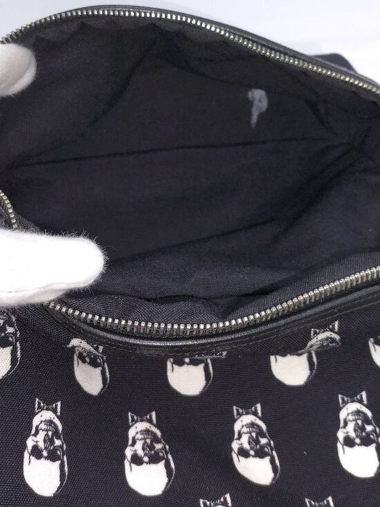 Saint Laurent Skull Backpack Canvas Black main image 6